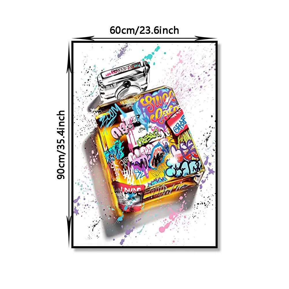 Street Graffiti Canvas Art Print Perfume Bottle Basketball Soccer Decoration Painting Living Room Art Poster for Home Wall Decor
