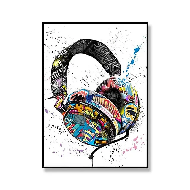 Street Graffiti Canvas Art Print Perfume Bottle Basketball Soccer Decoration Painting Living Room Art Poster for Home Wall Decor