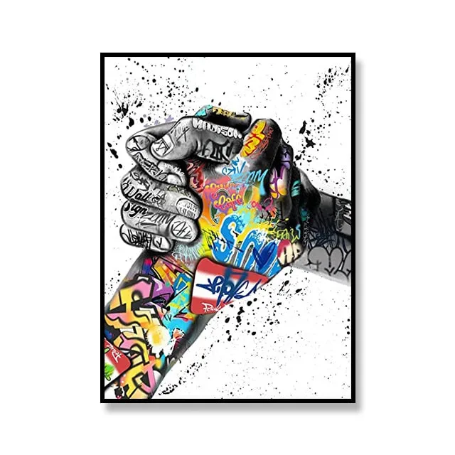 Street Graffiti Canvas Art Print Perfume Bottle Basketball Soccer Decoration Painting Living Room Art Poster for Home Wall Decor