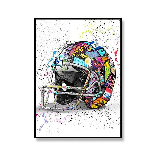 Street Graffiti Canvas Art Print Perfume Bottle Basketball Soccer Decoration Painting Living Room Art Poster for Home Wall Decor