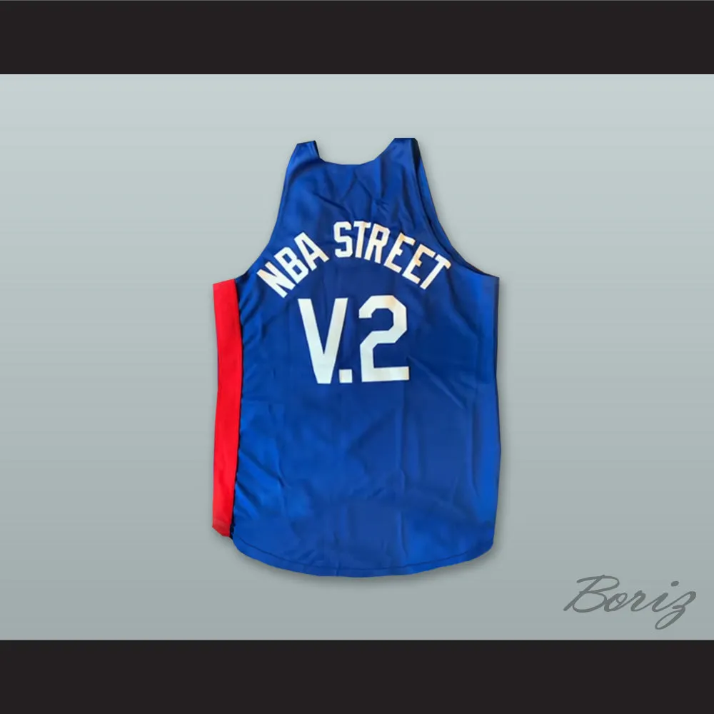 Street Volume 2 Video Game Blue Basketball Jersey