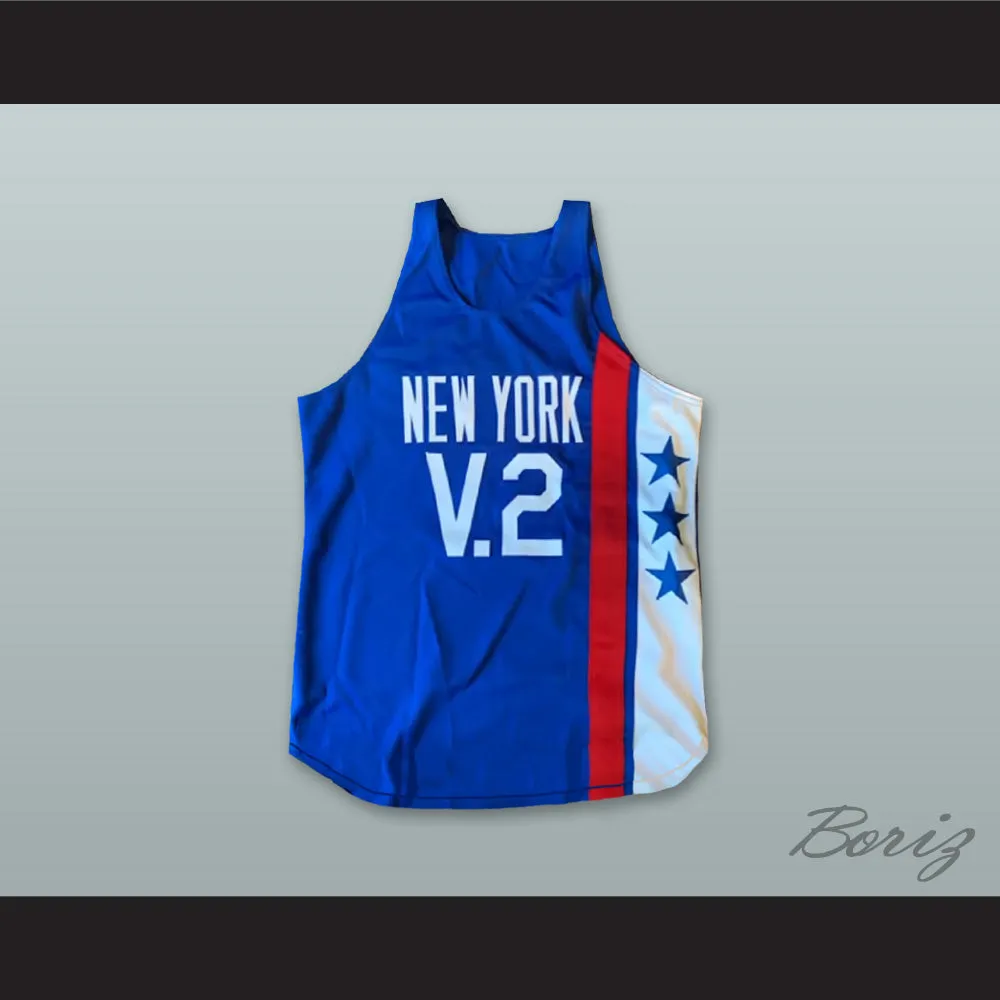Street Volume 2 Video Game Blue Basketball Jersey
