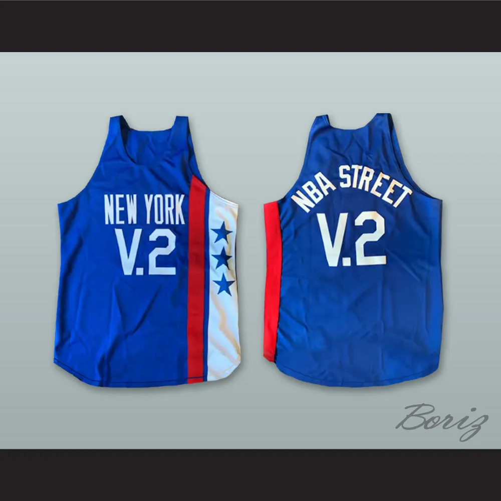 Street Volume 2 Video Game Blue Basketball Jersey