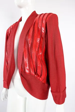 Striped Snake Bolero Jacket