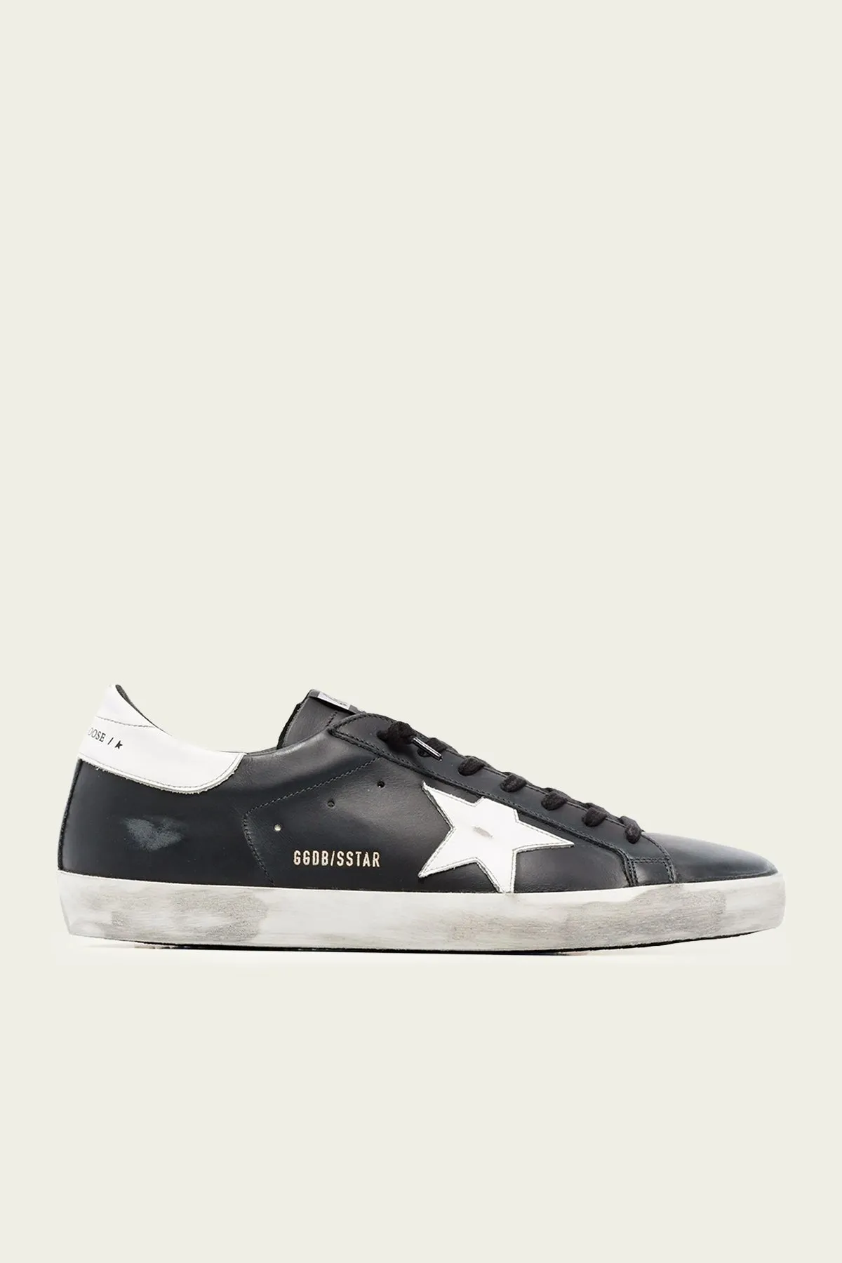 Super-Star Black Leather Men Sneaker
