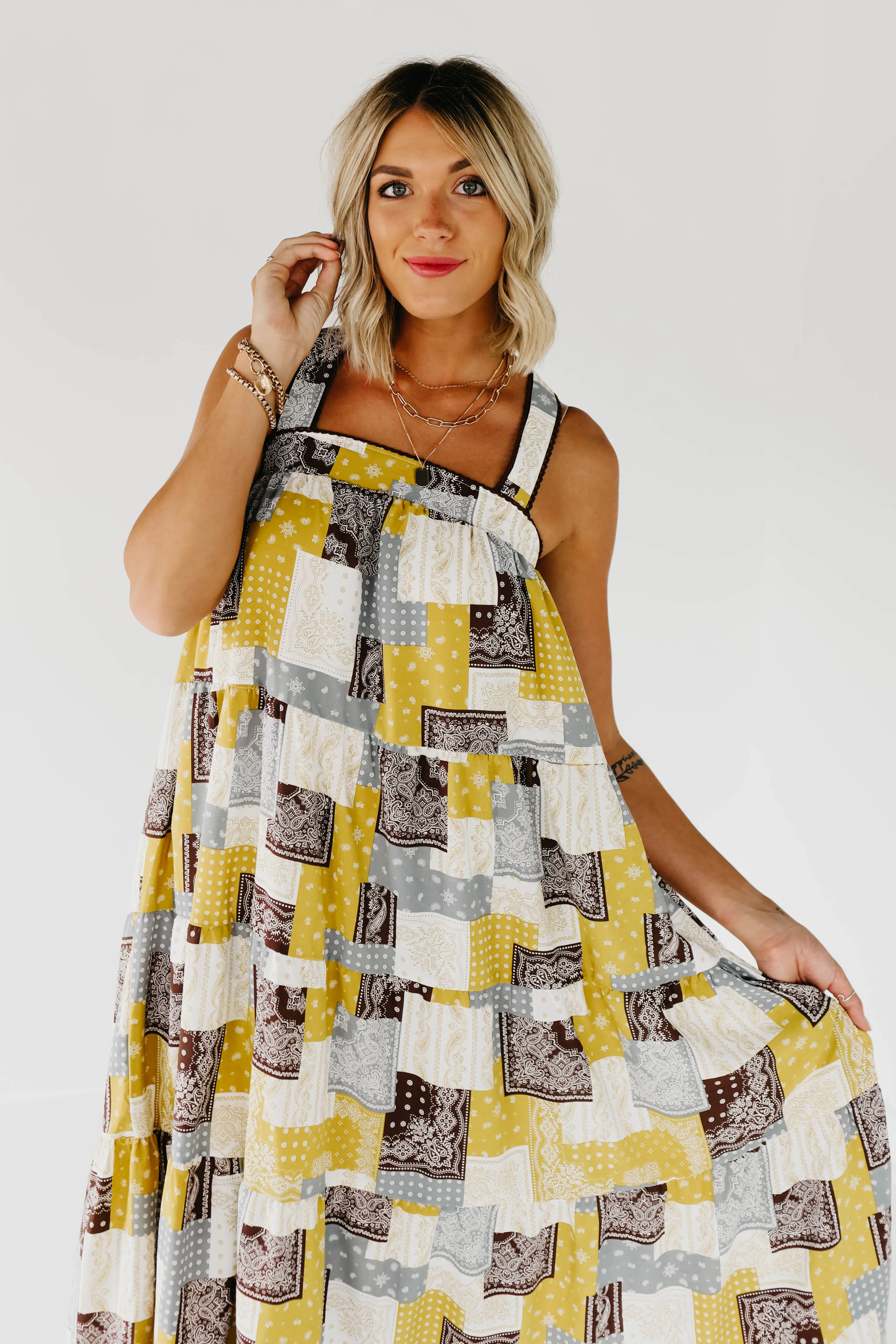 The Cynthia Patchwork Dress