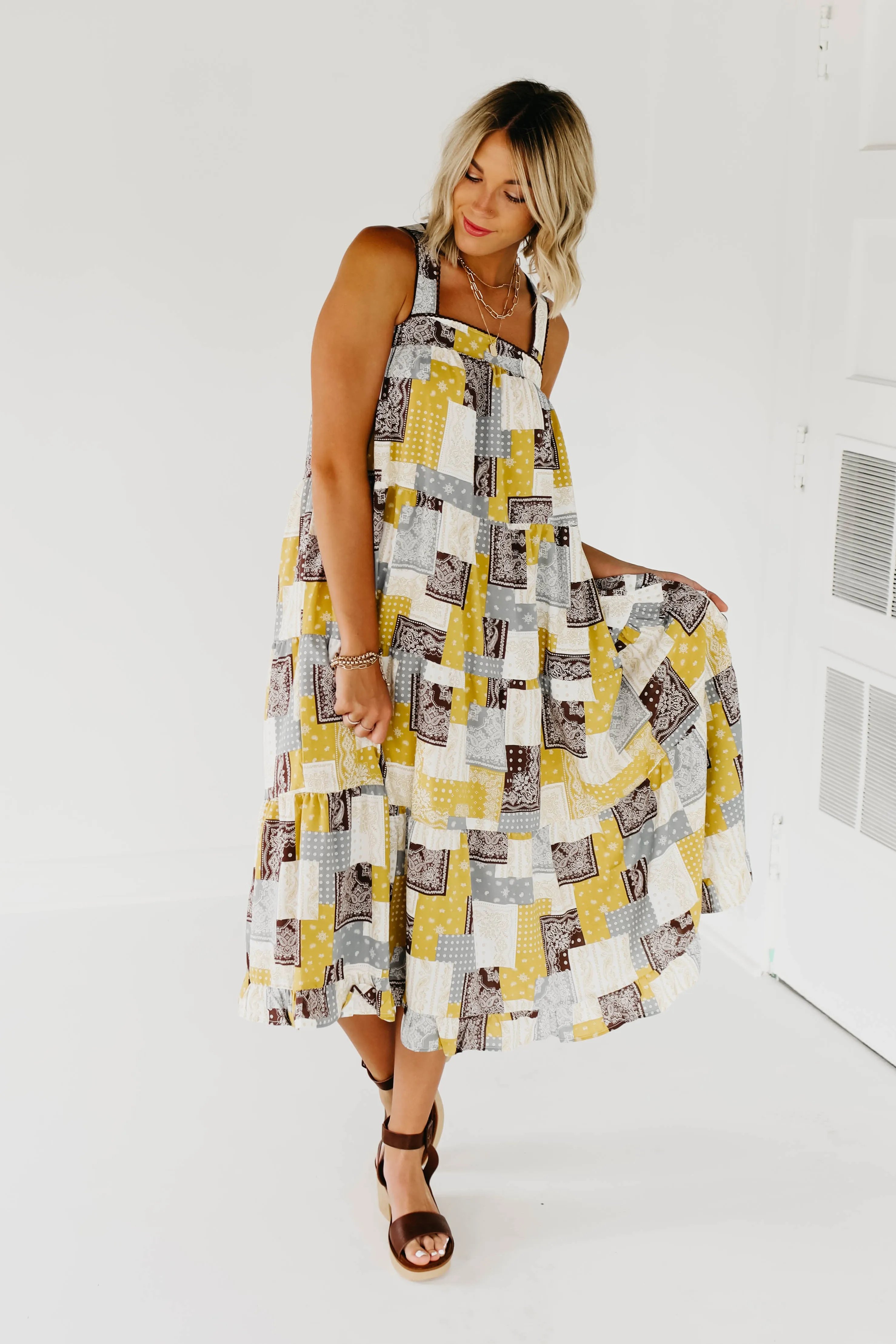 The Cynthia Patchwork Dress