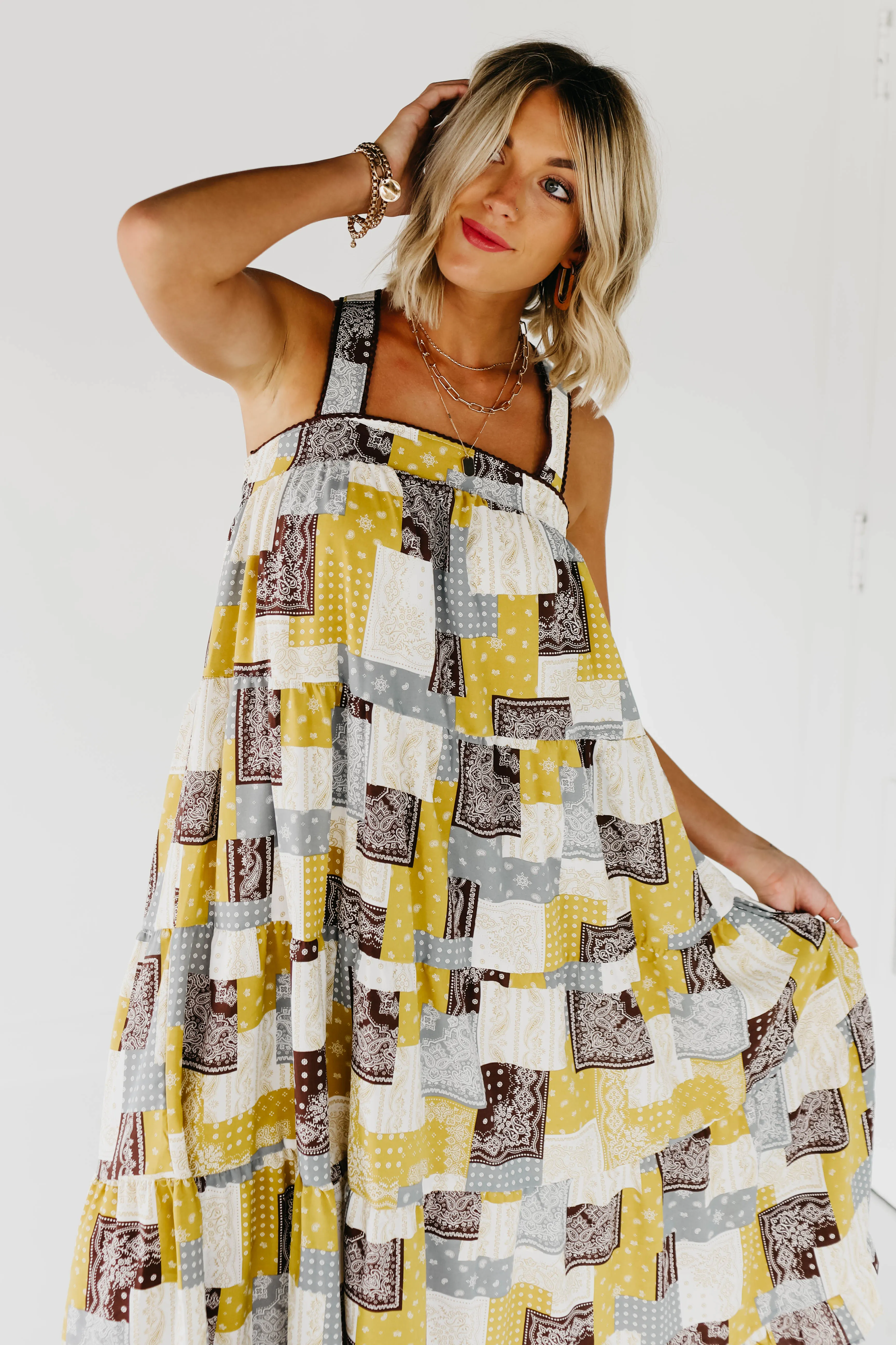 The Cynthia Patchwork Dress