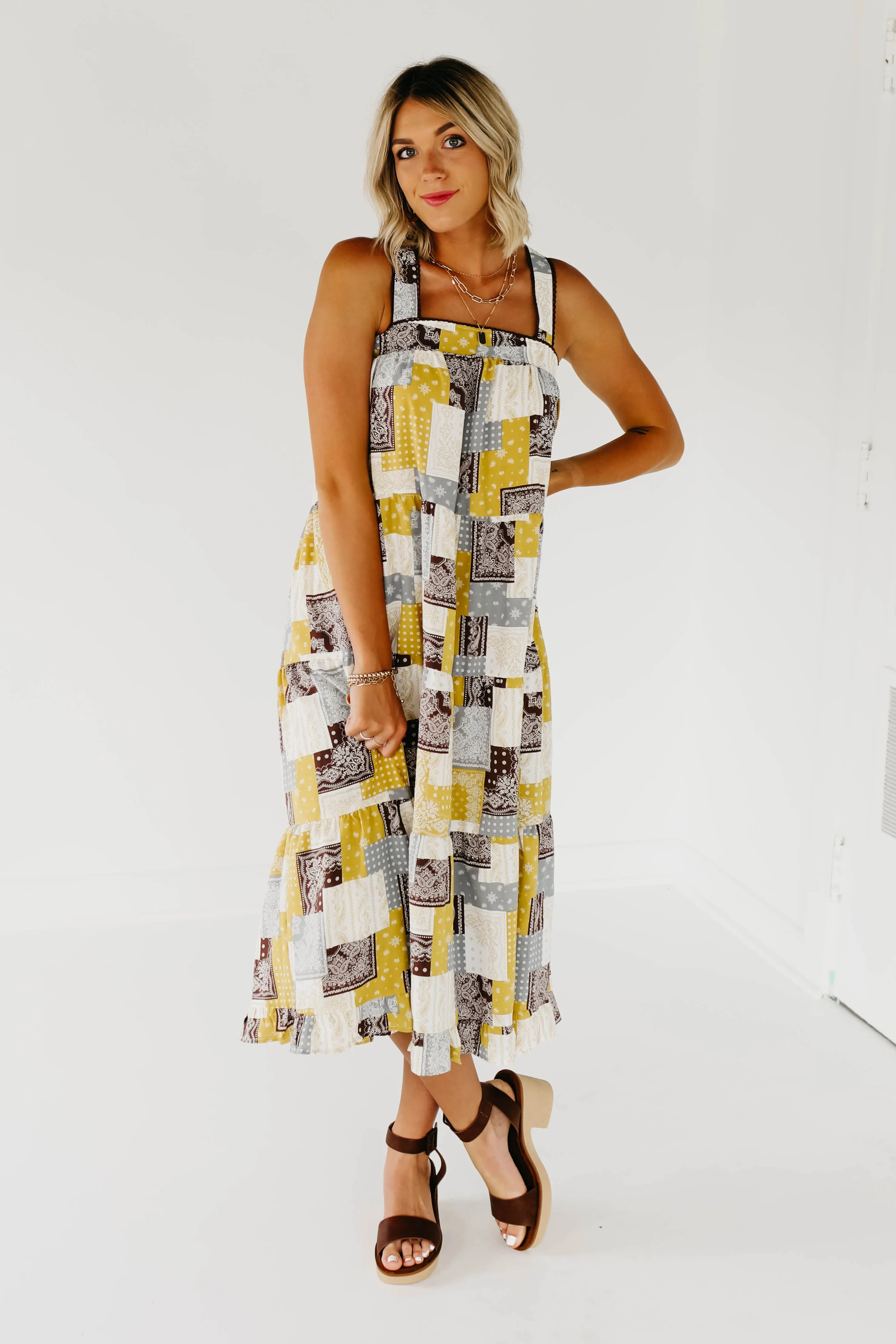 The Cynthia Patchwork Dress
