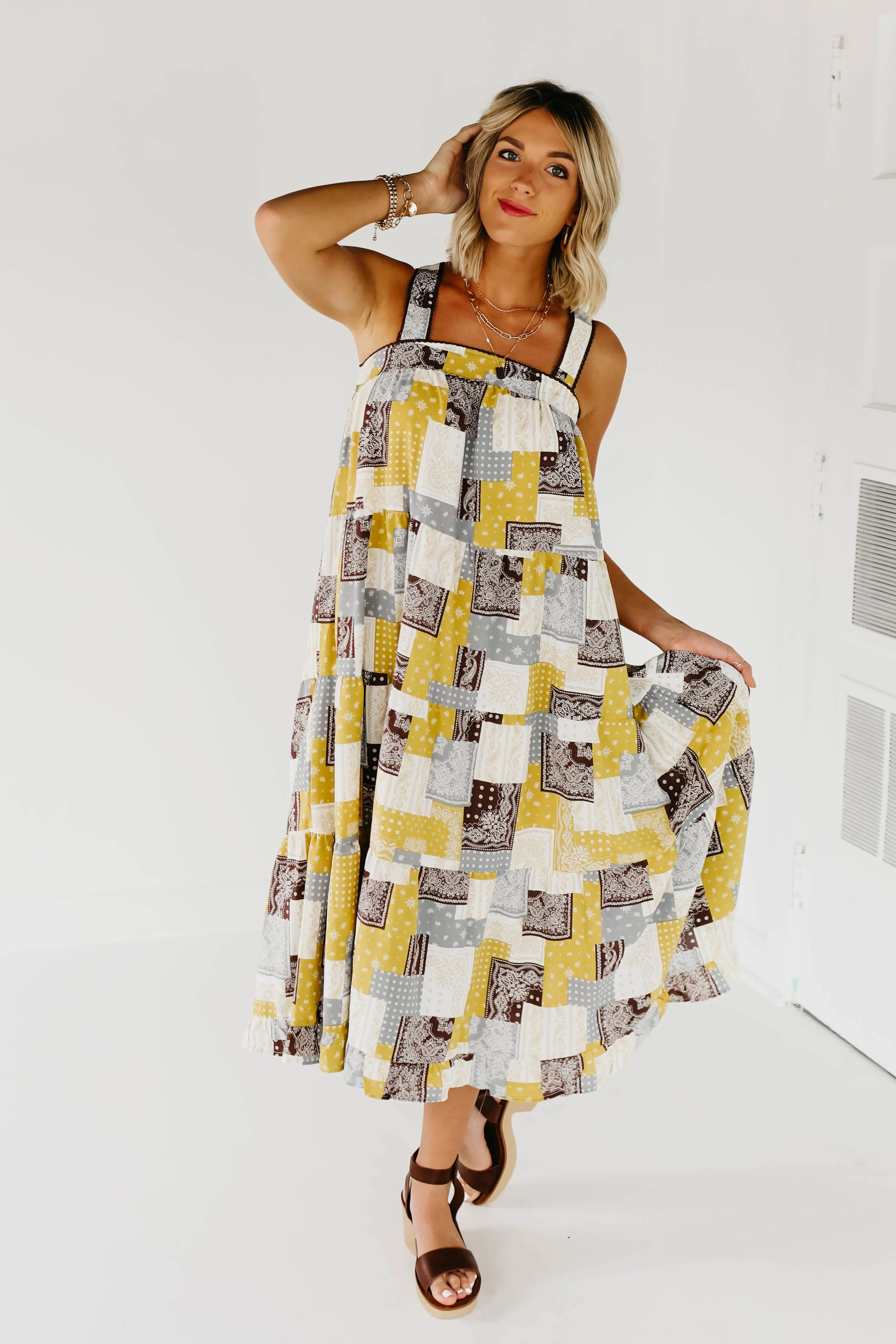 The Cynthia Patchwork Dress