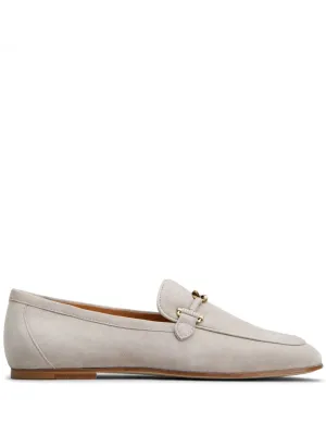 Tod's almond-toe leather loafers