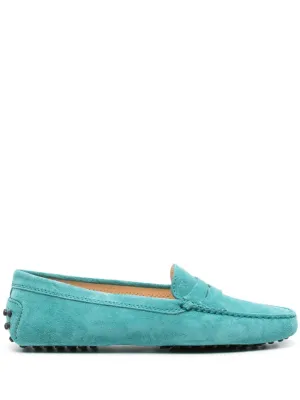 Tod's suede penny loafers