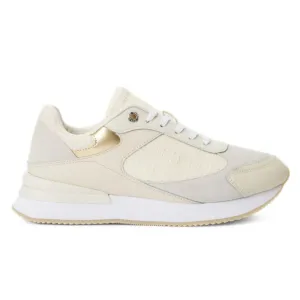 Tommy Hilfiger Elevated Embossed Monogram Runner Trainers - BEG