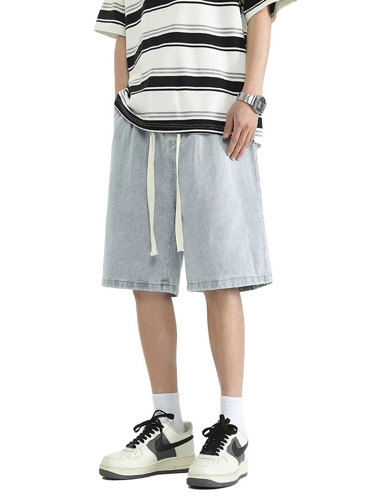 Trendy street denim shorts-D64 | Inspanda