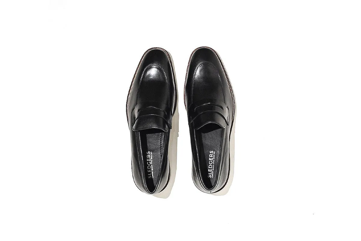 Trouville Black Penny Loafers