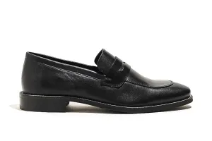Trouville Black Penny Loafers