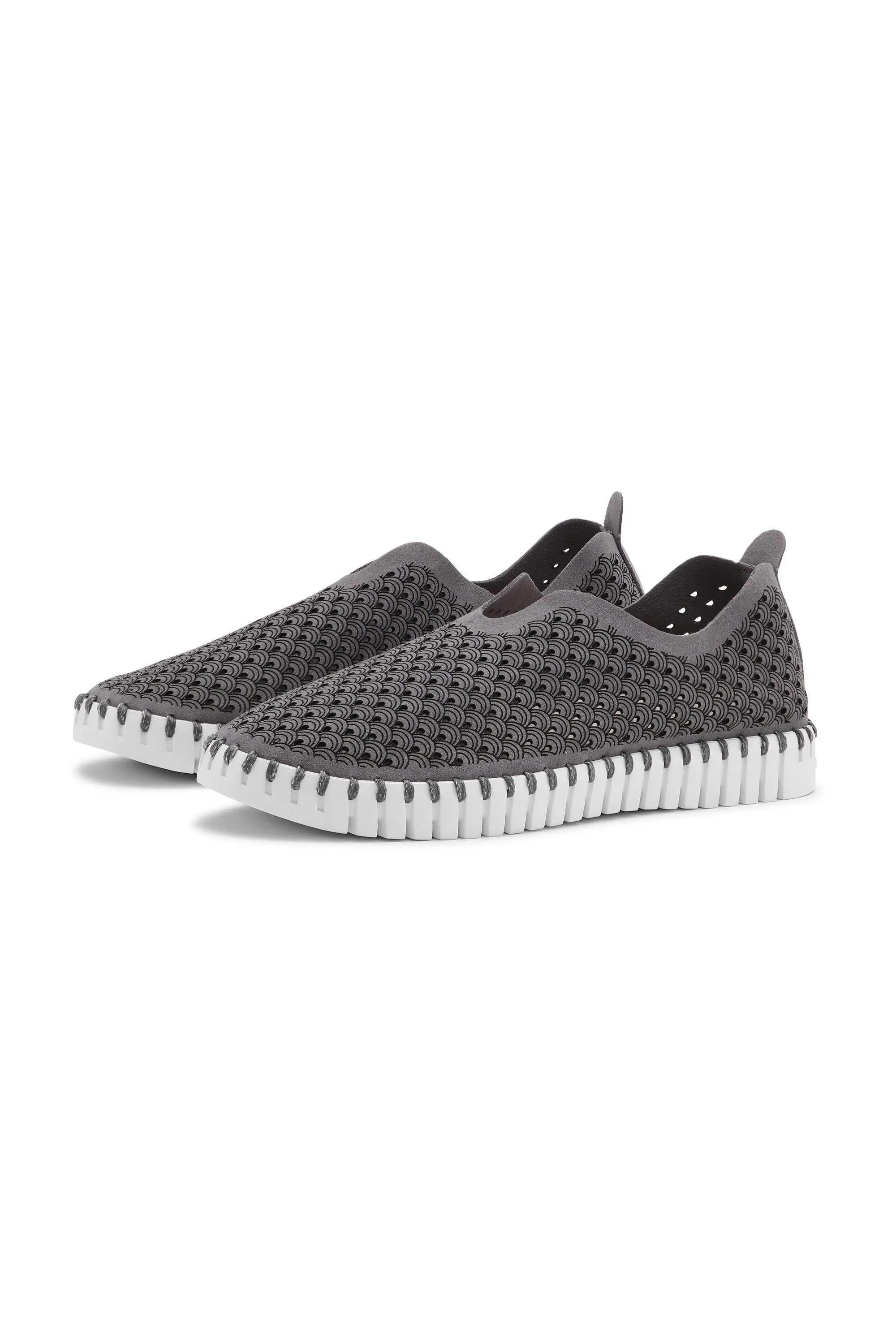 Tulip 139 Perforated Slip-On Sneaker in Smoked Pearl