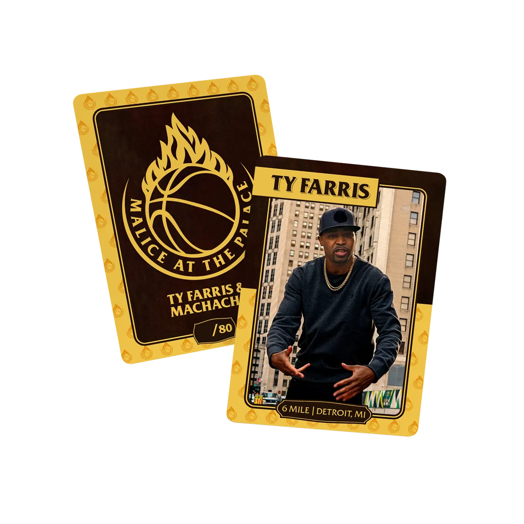 Ty Farris x Machacha - Malice At The Palace (Jewel Case With Basketball O-Card) (Ty Farris Card Included)