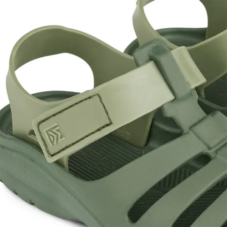 UK 5.5 Beau Two-Toned Green Sandals
