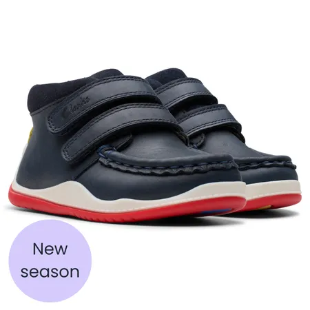 UK 5.5 Navy Noodle Play Boots