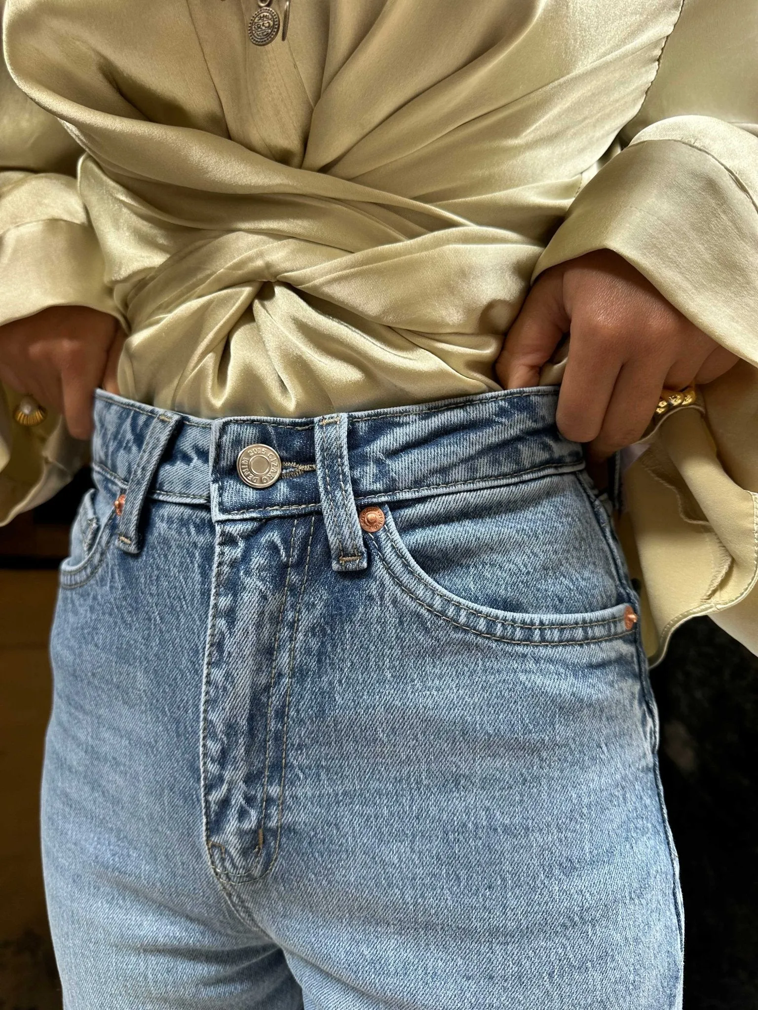 Ultra Comfort - Straight Leg - Soft Light Blue Jeans.