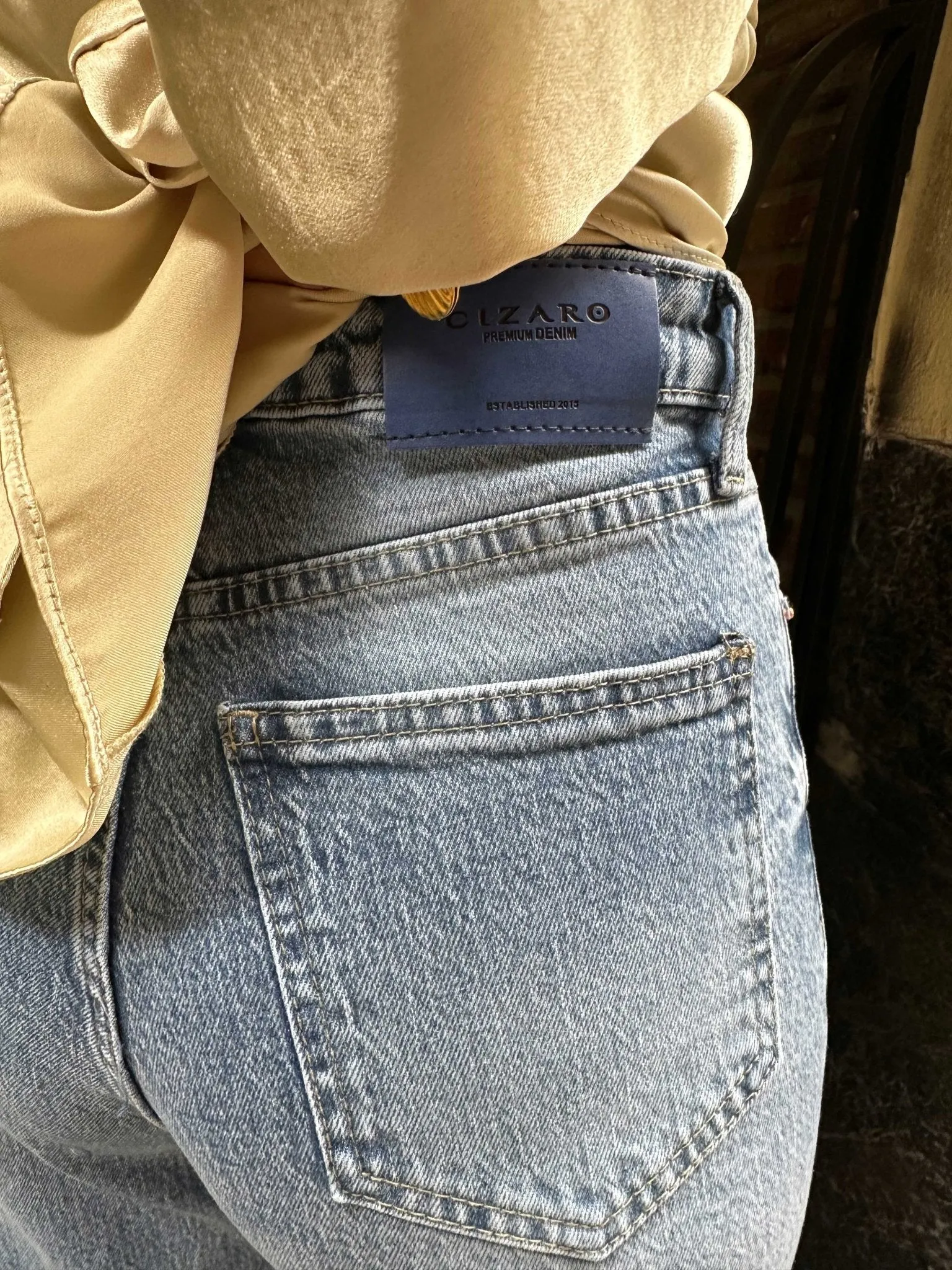Ultra Comfort - Straight Leg - Soft Light Blue Jeans.