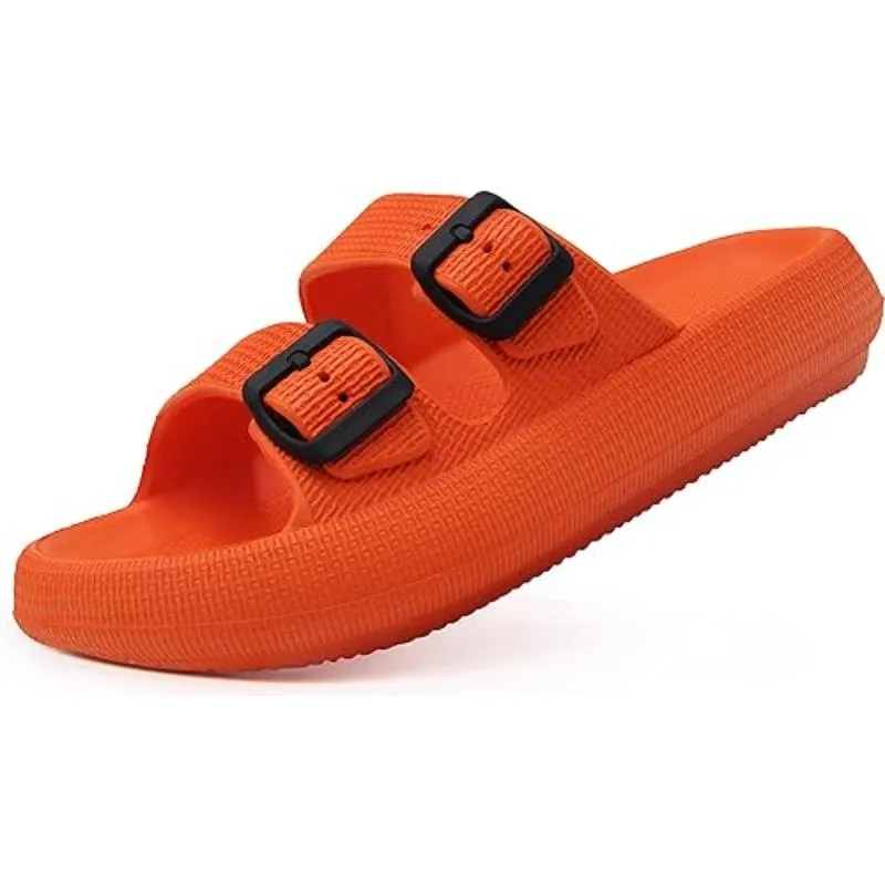 Unisex Comfy Craft Adjustable Dual Buckle Sandals