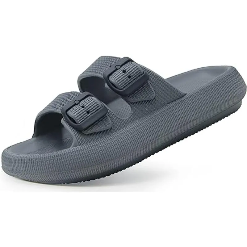 Unisex Comfy Craft Adjustable Dual Buckle Sandals