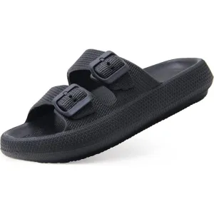 Unisex Comfy Craft Adjustable Dual Buckle Sandals
