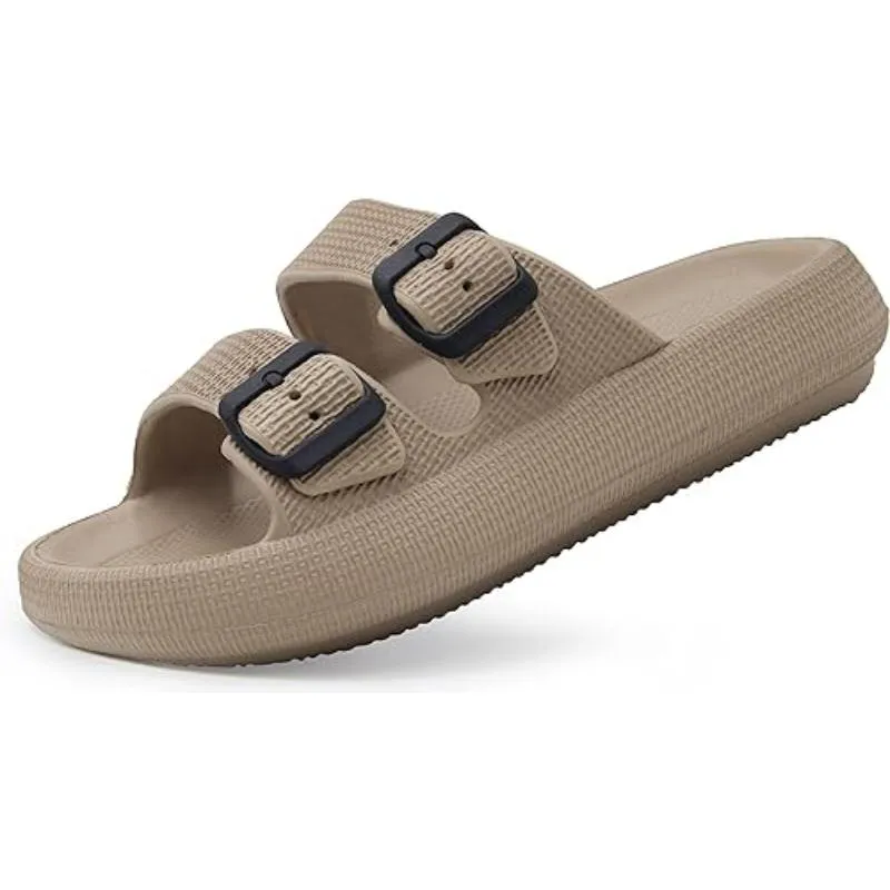 Unisex Comfy Craft Adjustable Dual Buckle Sandals