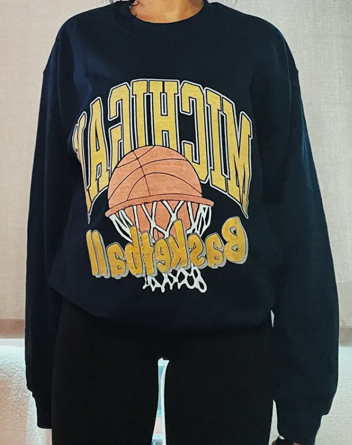 University of Michigan Basketball Sweatshirt