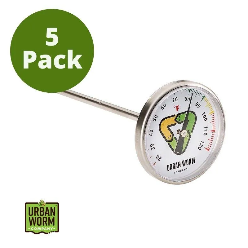 Urban Worm Thermometer 5-Pack