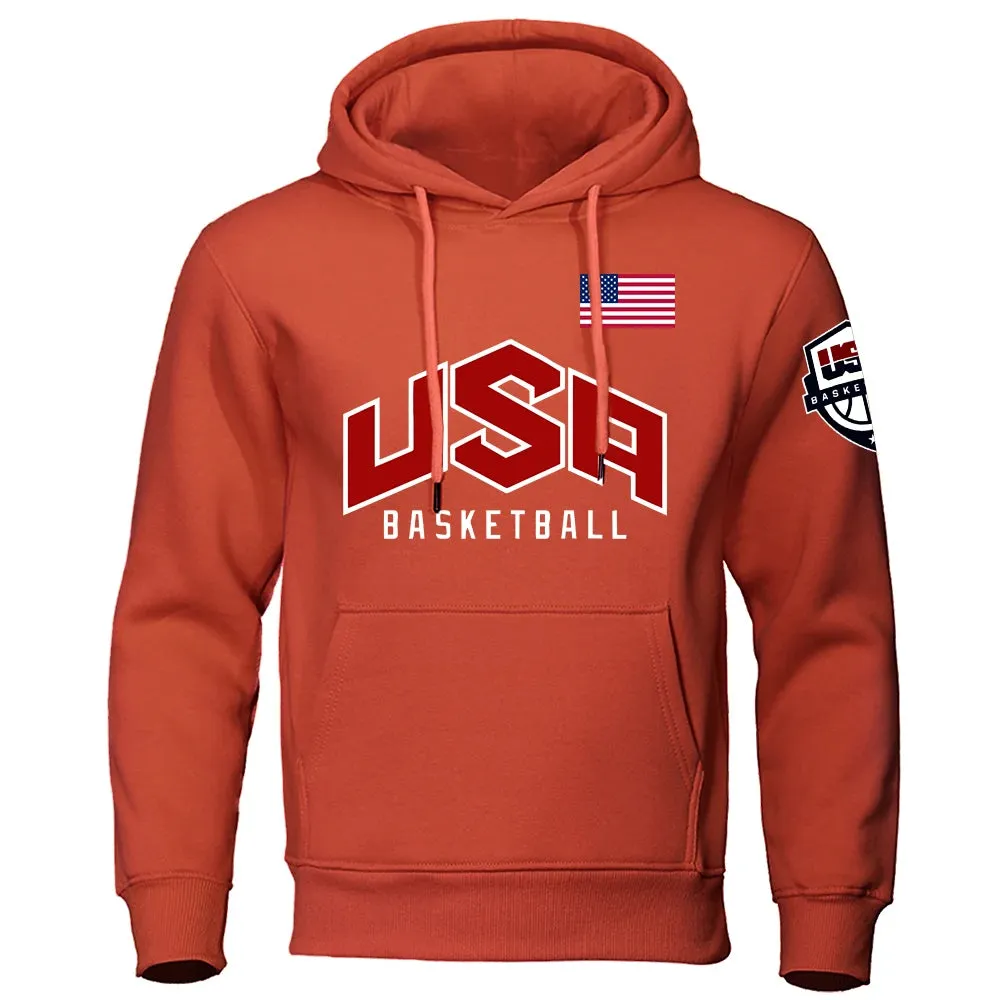 USA Basketball Street Print Men's Sweatshirts