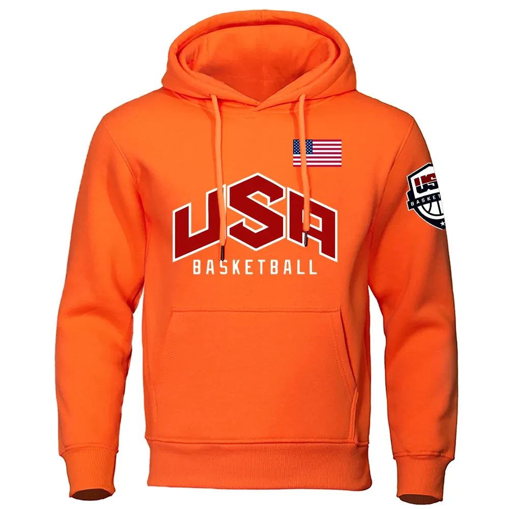 USA Basketball Street Print Men's Sweatshirts