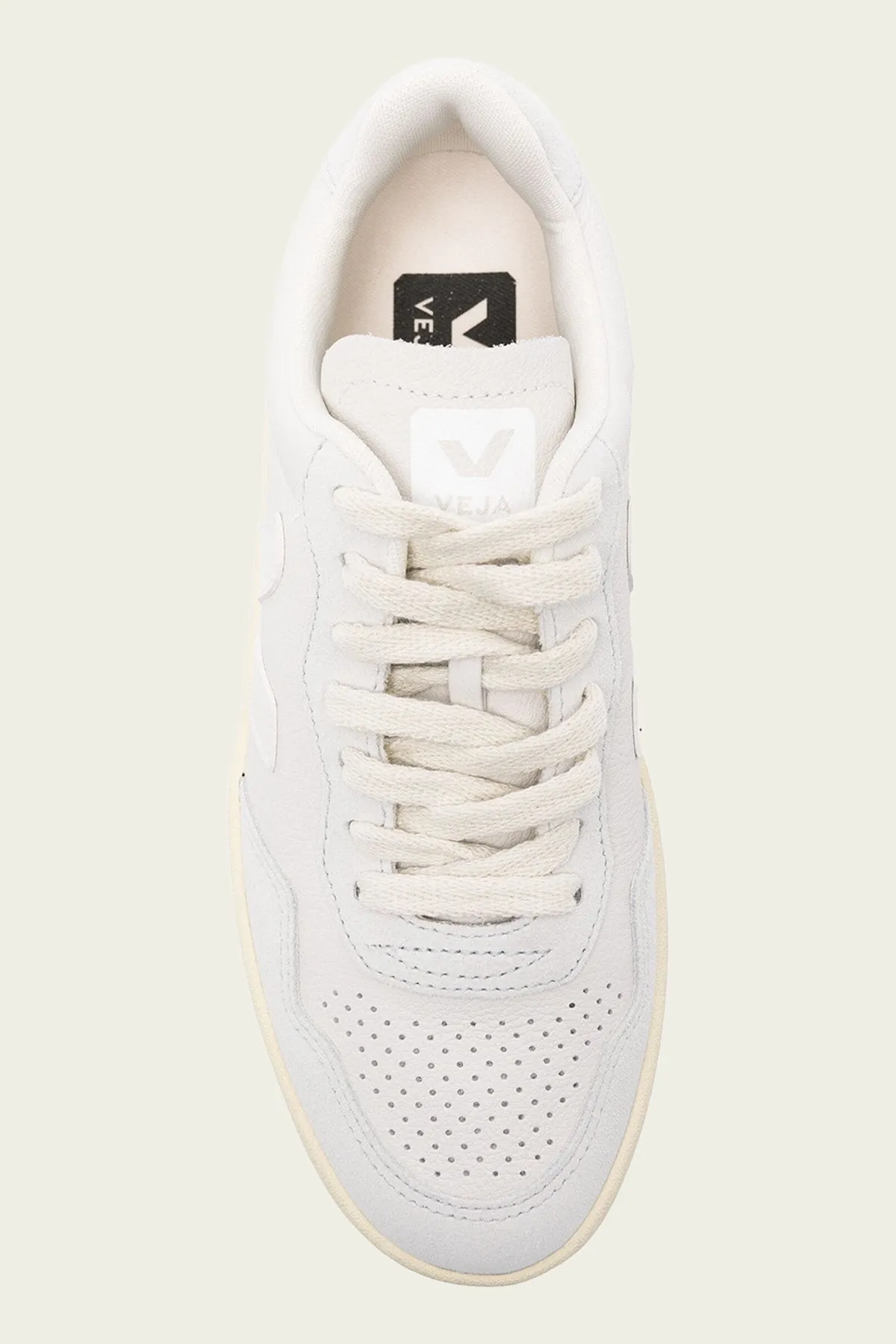 V-90 O.T. Leather Men Sneaker in Gravel White