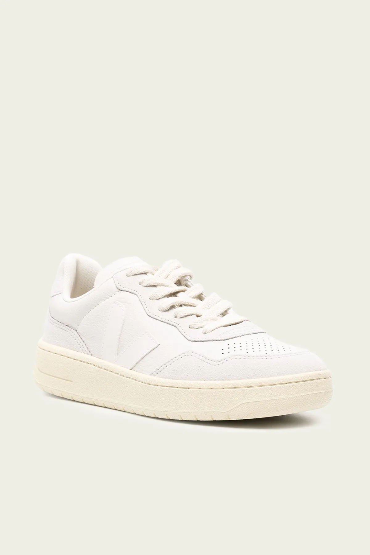 V-90 O.T. Leather Men Sneaker in Gravel White