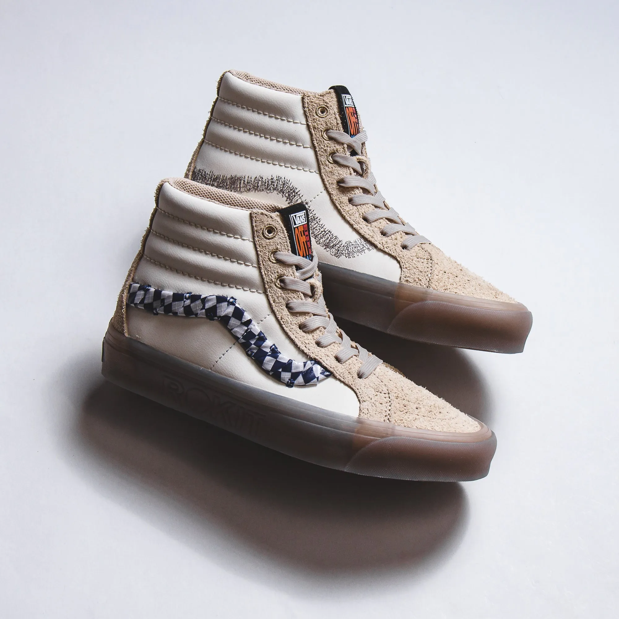 Vans Men UA Sk8-Hi 38 DX Rokit Translucent Pebble VN0000SQBKV