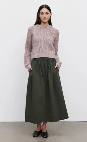 Velvet Sophia Skirt - Ivy