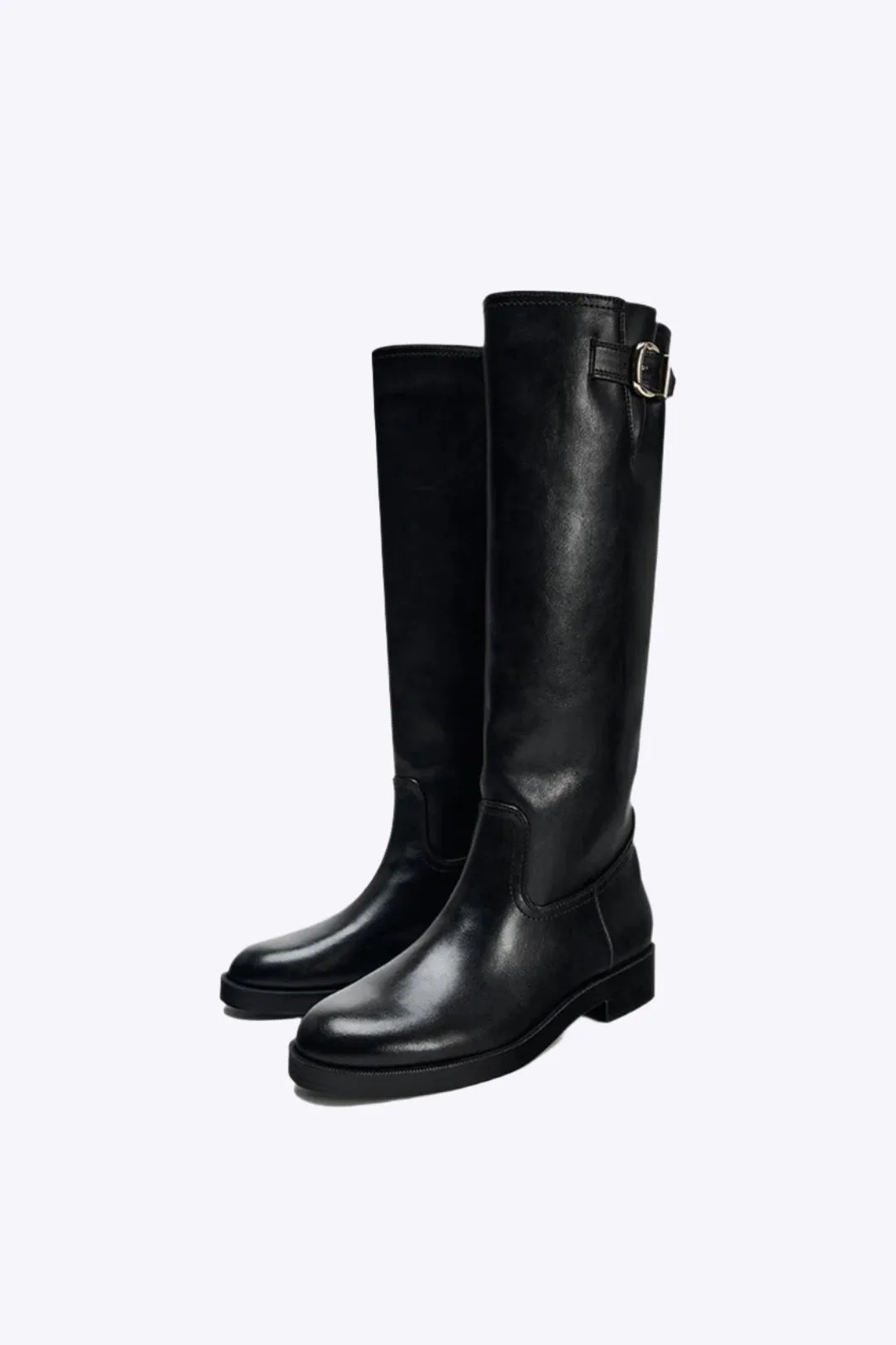 Venetia - Classic Chunky Heel Elegance Woman's Mid Calf Boots
