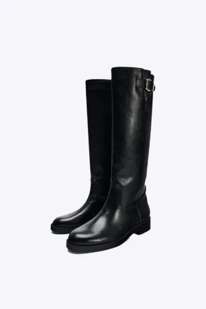 Venetia - Classic Chunky Heel Elegance Woman's Mid Calf Boots