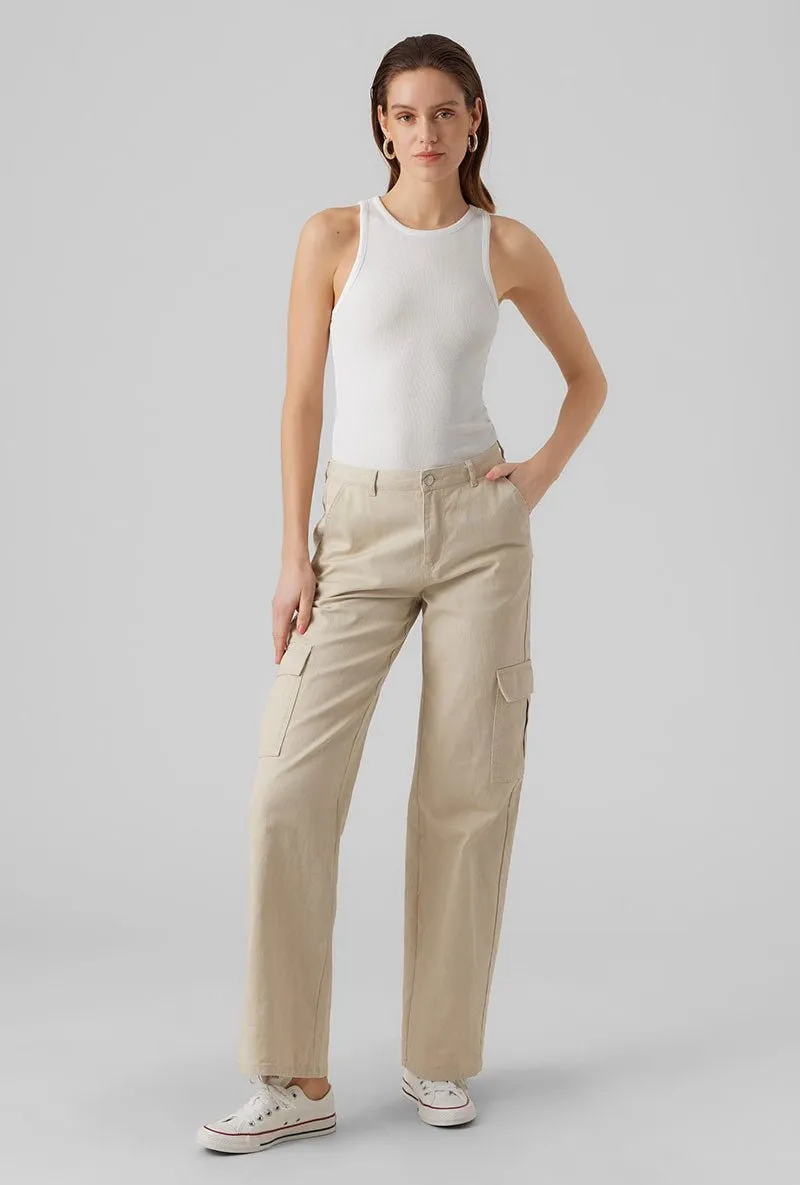 VERO MODA ROMA SL RIB TOP