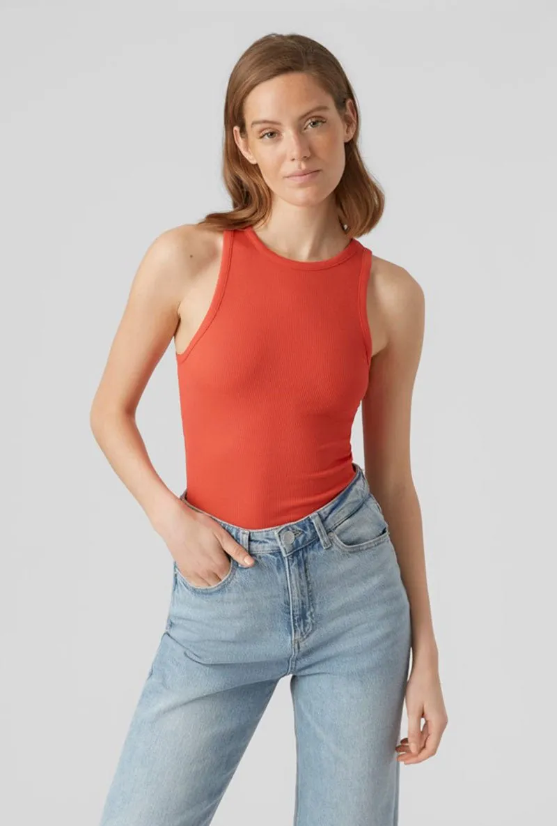 VERO MODA ROMA SL RIB TOP