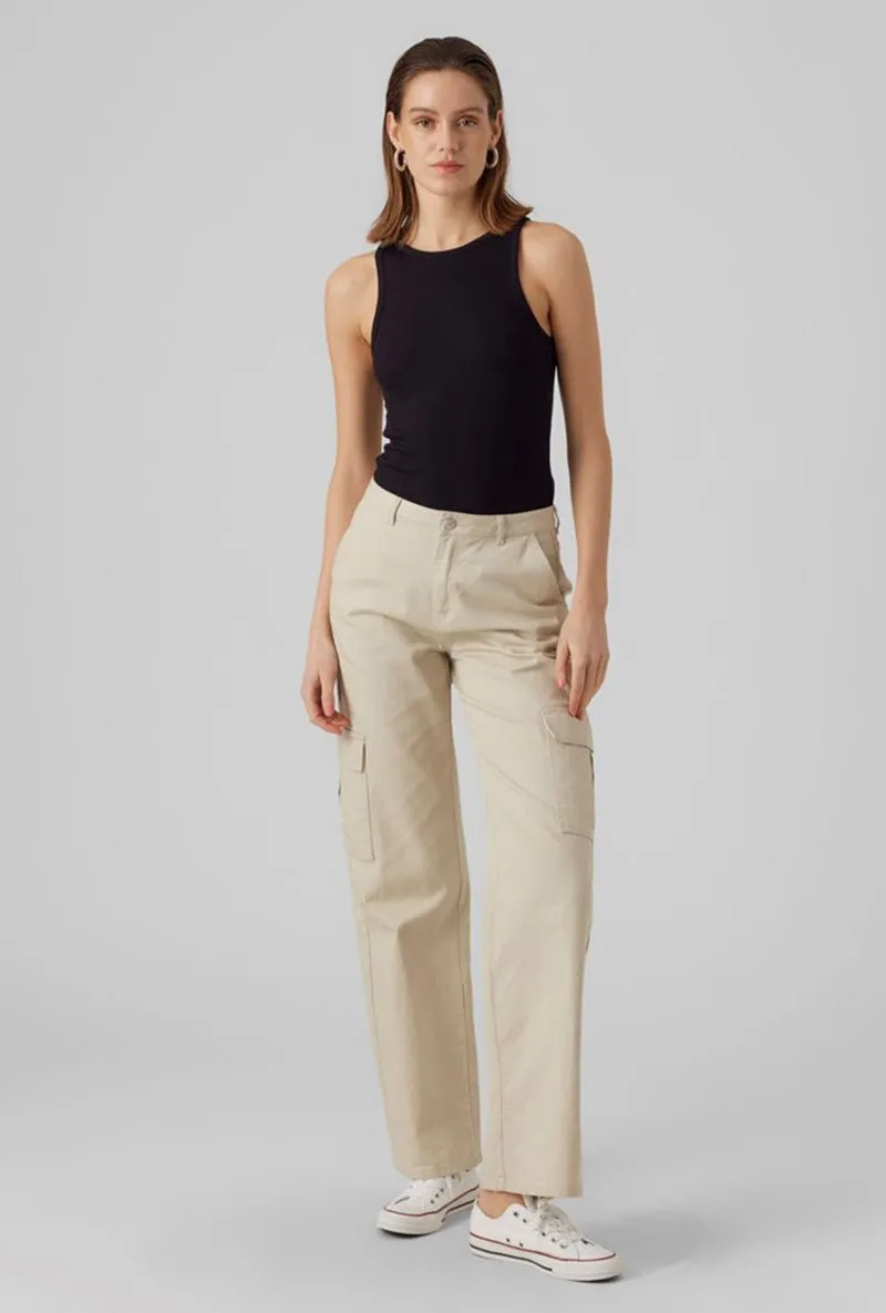 VERO MODA ROMA SL RIB TOP