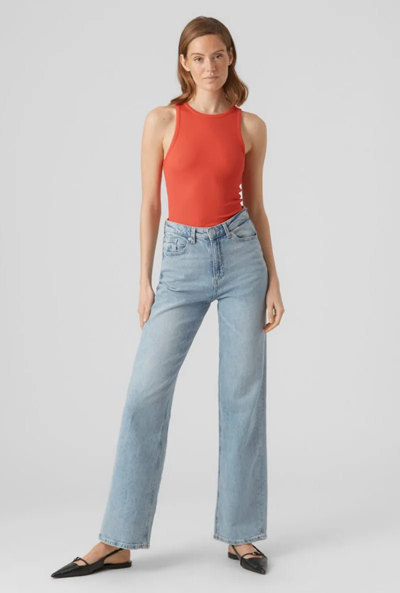 VERO MODA ROMA SL RIB TOP