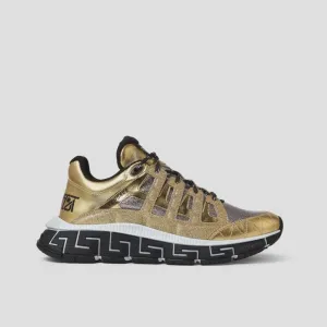 VERSACE TRIGRECA SNEAKERS  ORO/MULTICOLOR