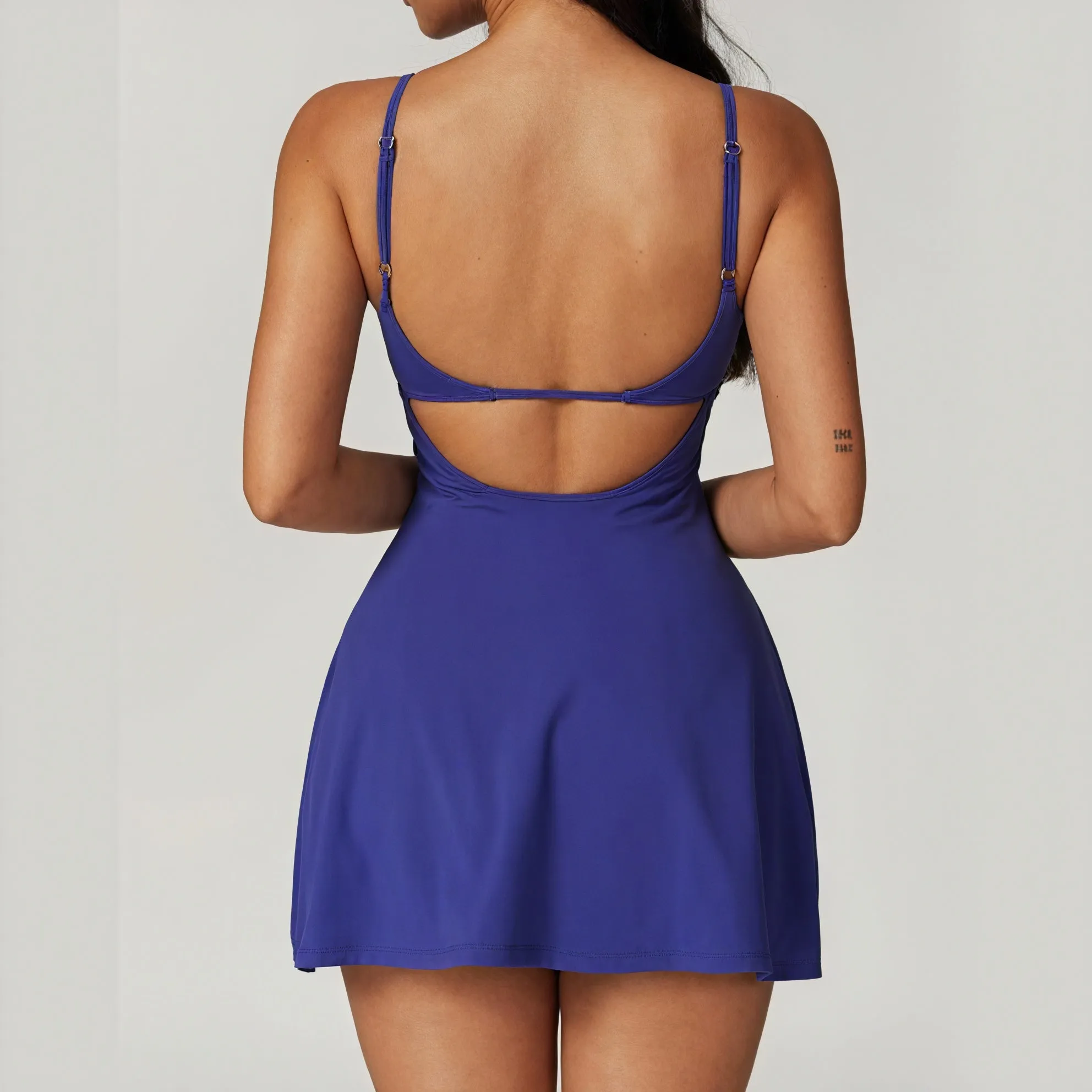 Versatile A-Line Dress with Built-In Shorts