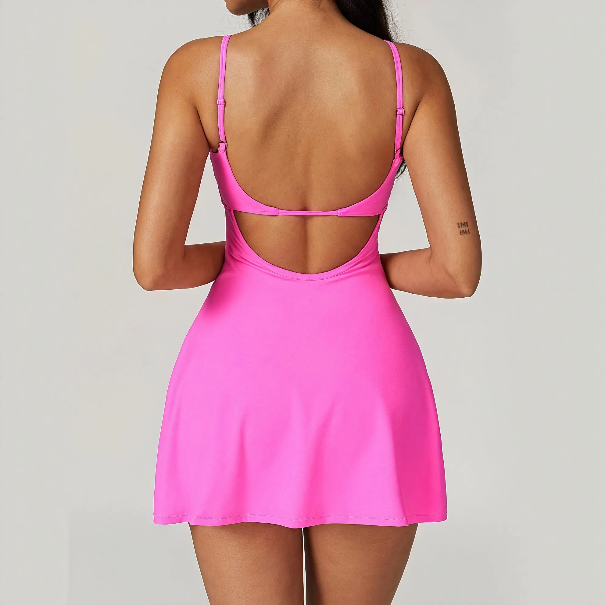 Versatile A-Line Dress with Built-In Shorts