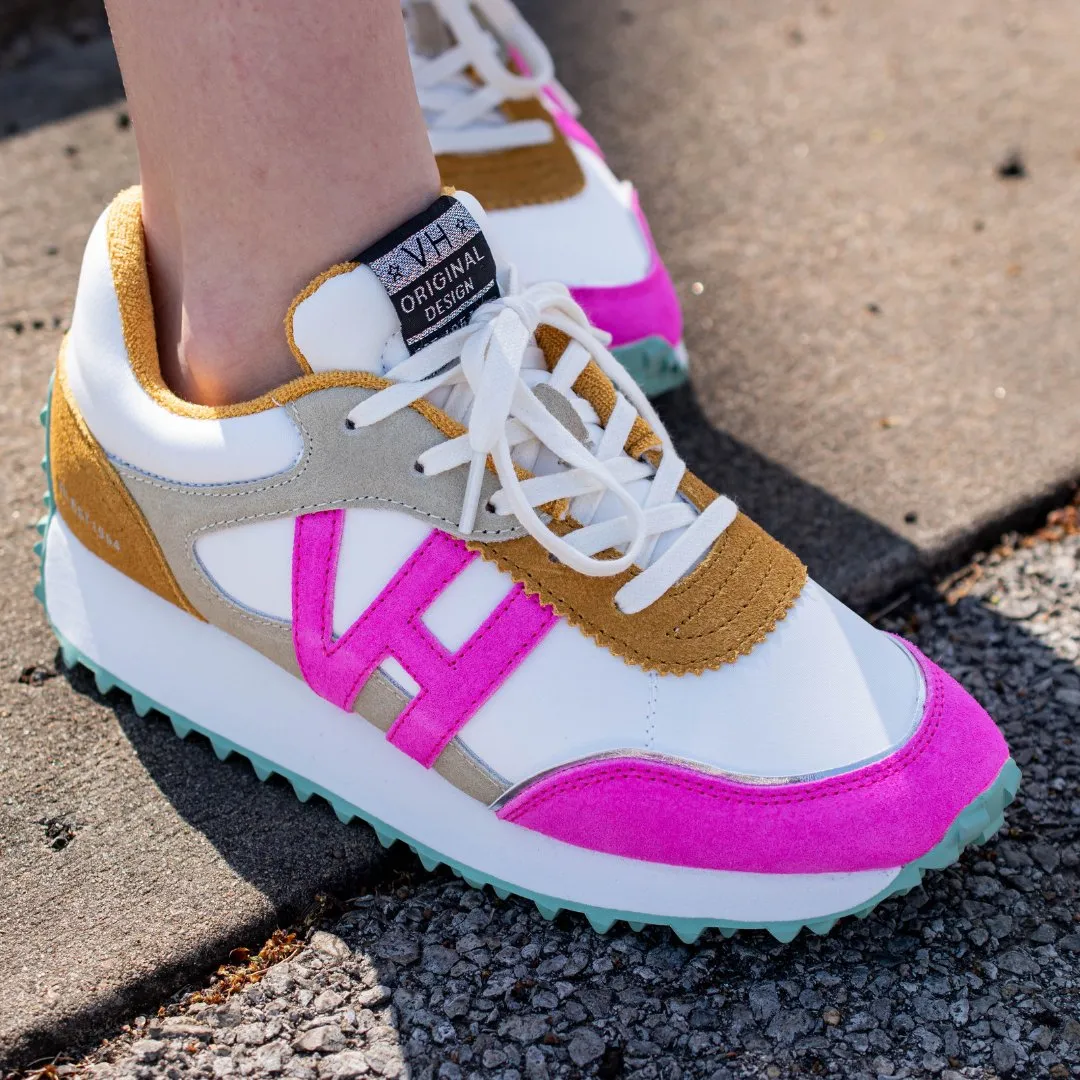 Vintage Havana: Cosmic in Mustard/Neon Pink