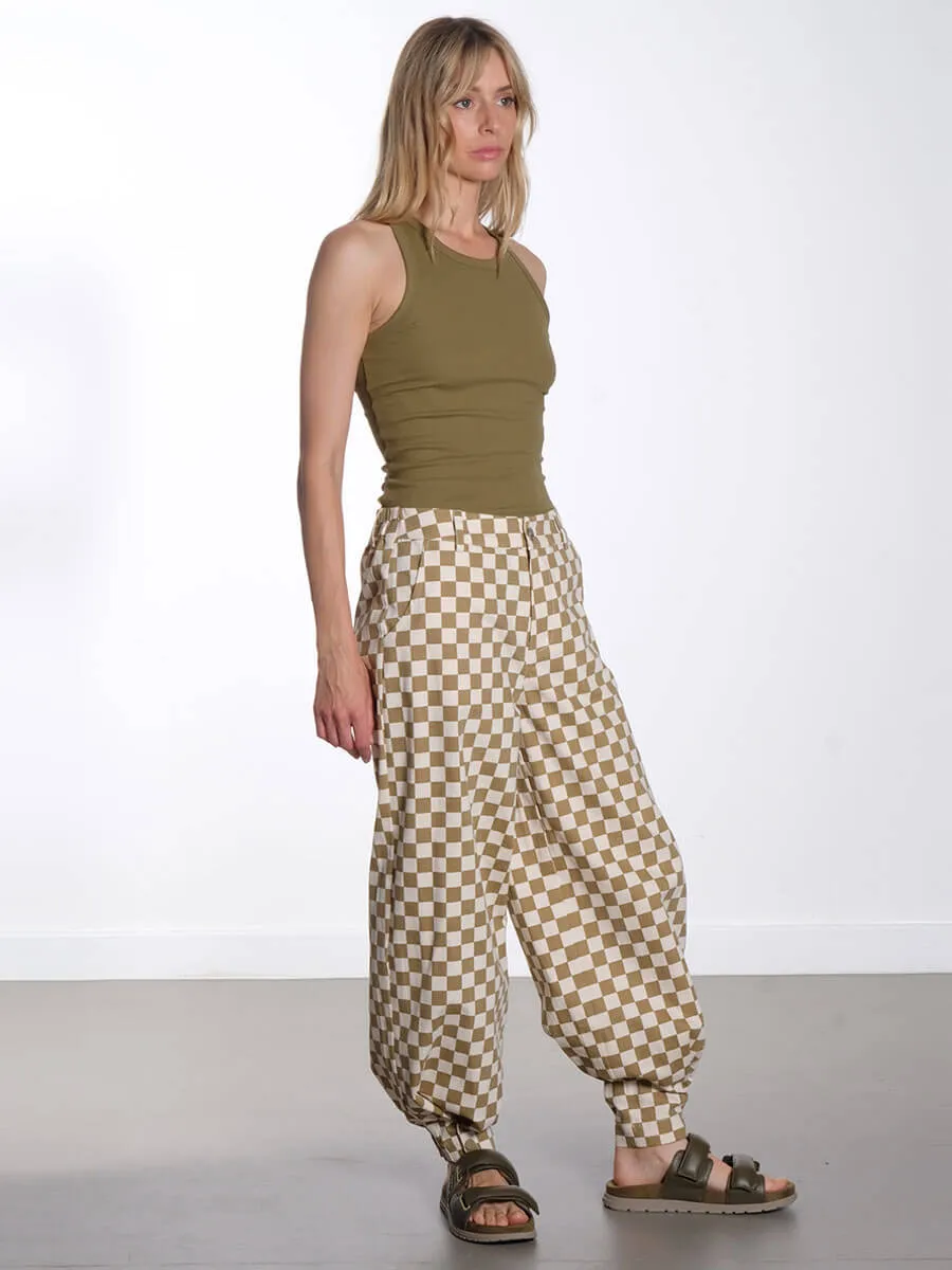 Viper Trousers - Brown Checked