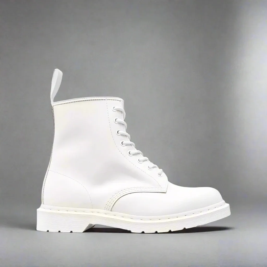 White Italian Leather Appoggio Ankle Rugged Lace Up Combat Hiking Boots with Chunky Track Sole - Boots